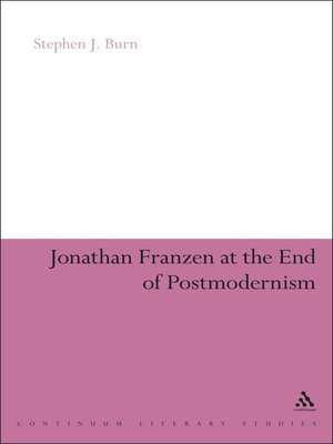 cover image of Jonathan Franzen at the End of Postmodernism